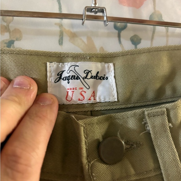 Vintage Men's Tan Work Pants with Knee Patches - Picture 5 of 11